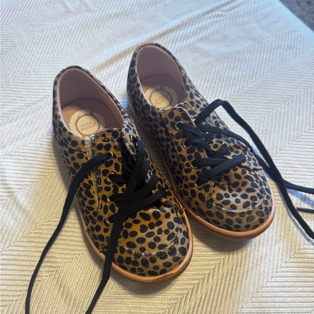 Livie and Luca Leopard Print Sneakers new